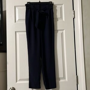 Express Workwear: High Rise Ankle Paper bag Waist